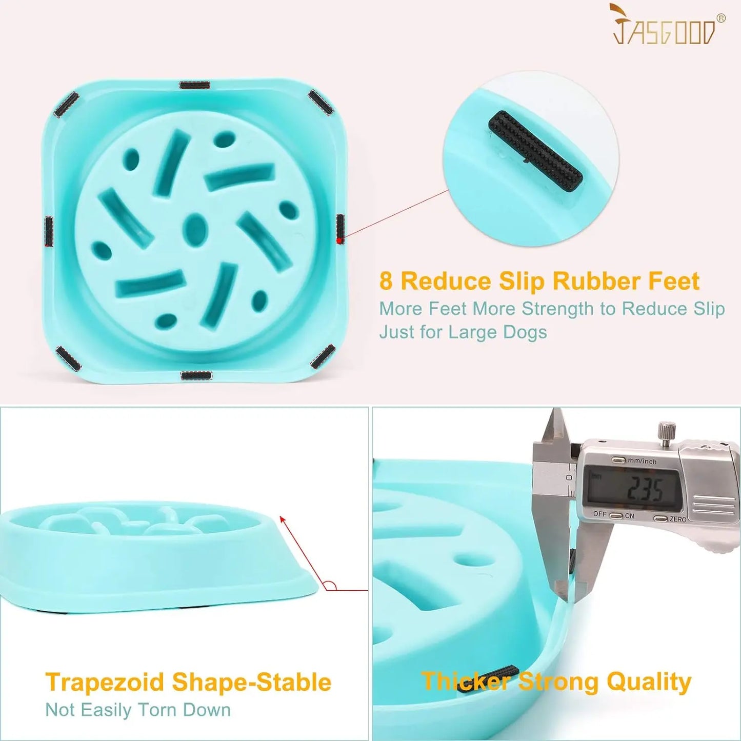 Large Dog Slow Feeder Bowl, Food-Safe Material, Anti-Choke Puzzle Design