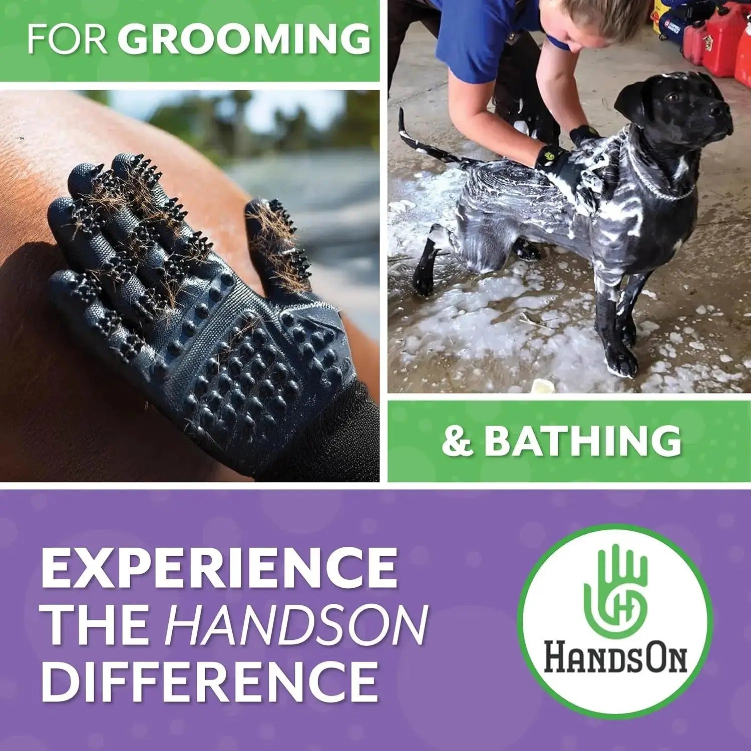 H Handson's Award-Winning Pet Grooming Gloves