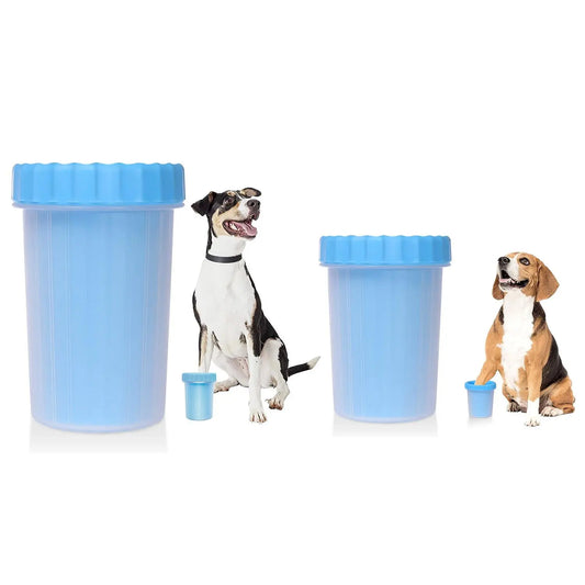 Portable Silicone Pet Paw Cleaner with Grooming Brush – 2-In-1 Travel Paw Washer for Small & Medium Dogs and Cats