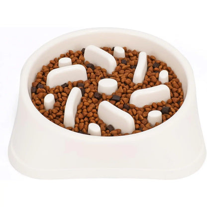 Large Dog Slow Feeder Bowl, Food-Safe Material, Anti-Choke Puzzle Design