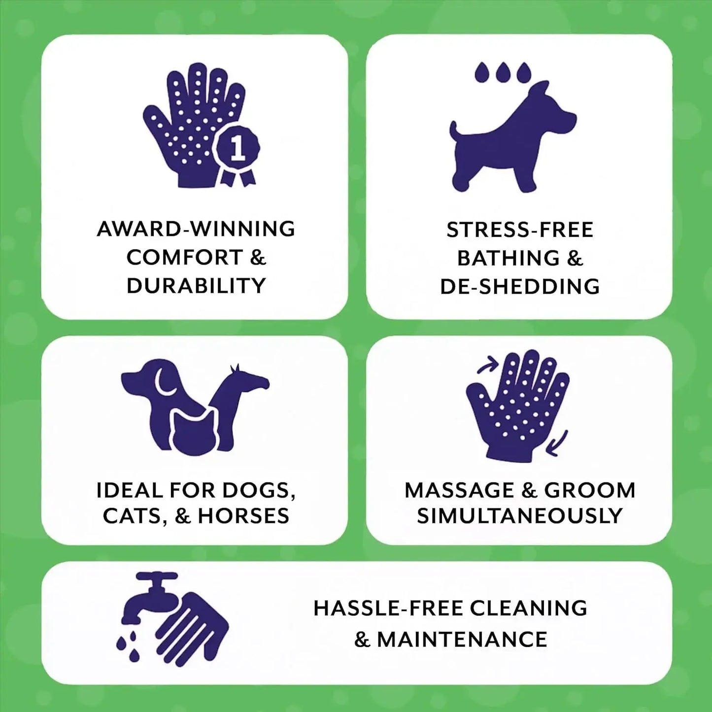 H Handson's Award-Winning Pet Grooming Gloves