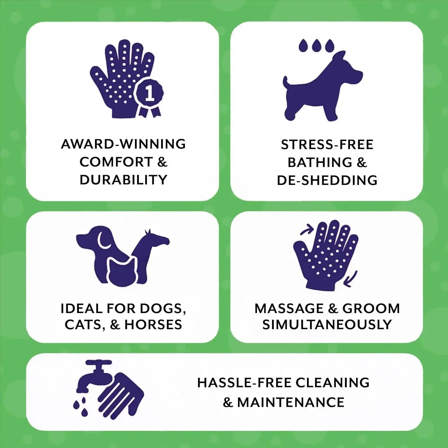 H Handson's Award-Winning Pet Grooming Gloves