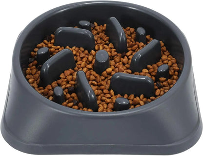 Large Dog Slow Feeder Bowl, Food-Safe Material, Anti-Choke Puzzle Design